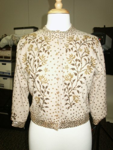 50s beaded cardi